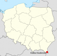 Położenie Koliby na mapie Polski Położenie Koliby na mapie Polski